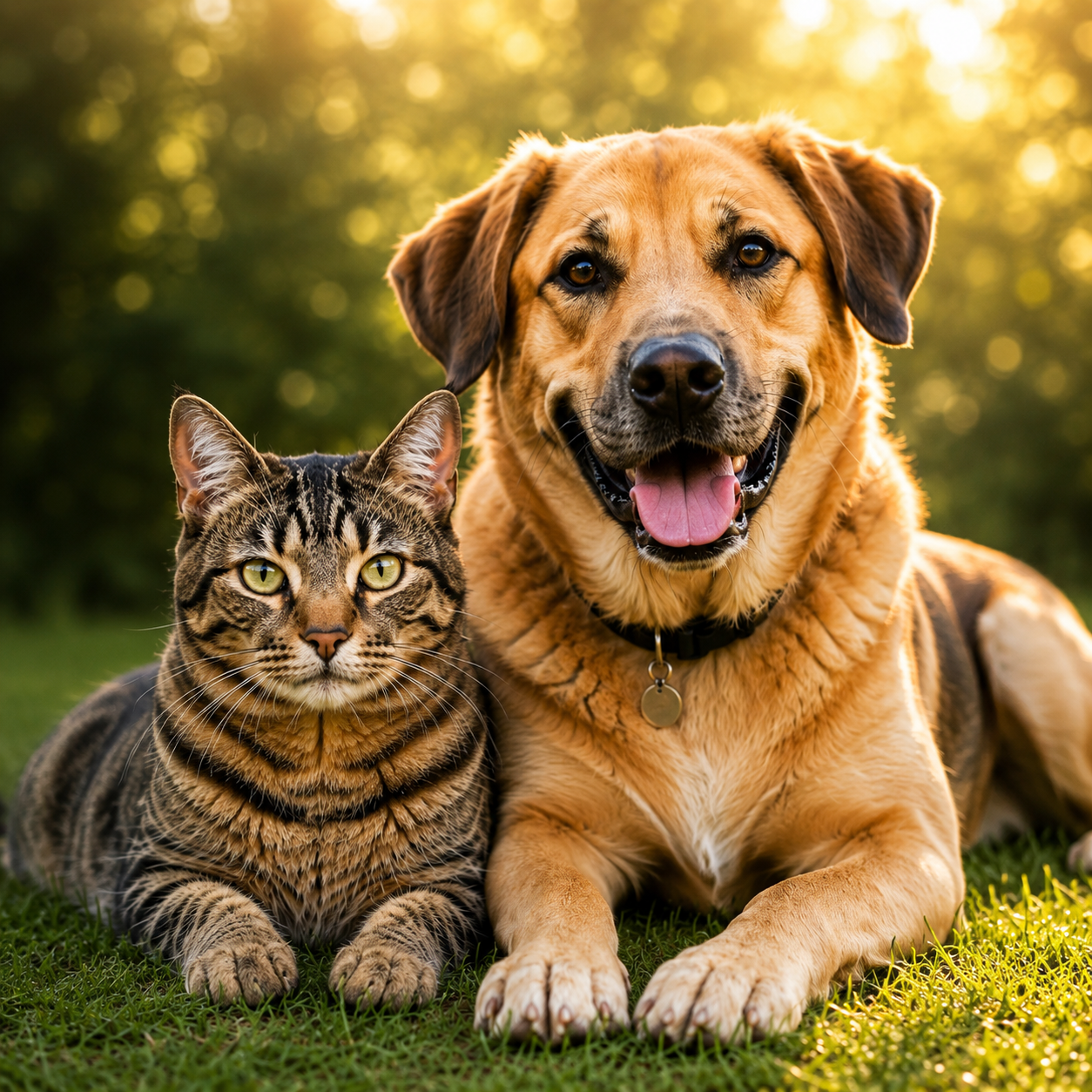 Dog and cat for Contact County Leadership page